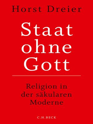 cover image of Staat ohne Gott